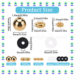 Бусины из полимерной глины ручной работы с пластиковыми бусинами ccb набор для изготовления фурнитуры для бижутерии DIY-SC0025-51