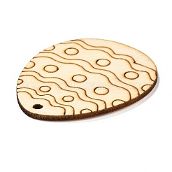 DIY Basteln Osterei Form Ausschnitte Anhänger&nbsp;AJEW-P087-B01-04