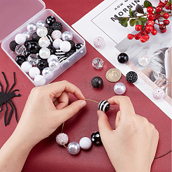 1 набор непрозрачных акриловых бусин&nbsp;MACR-PH0001-51B