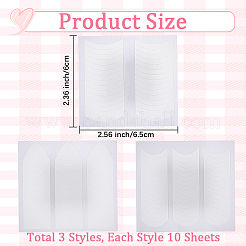 30 лист 3 стилей бумажных наклеек для нейл-арта MRMJ-DJ0001-28