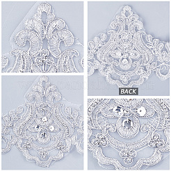 3 ярд ленты из полиэстера с цветочной вышивкой OCOR-WH20001-86A