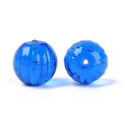 手作りのリブ付きランプワークビーズ  ラウンド  ミックスカラー  13.5~15mm  穴：0.8~2mm&nbsp;LAMP-N042-04