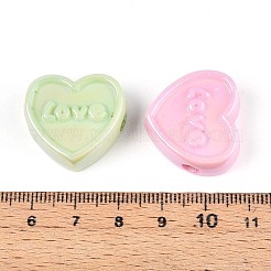 Непрозрачные акриловые бусины с УФ-покрытием&nbsp;OACR-T028-42