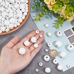 760шт 6 стиля бусины из натурального дерева&nbsp;WOOD-PH0002-86