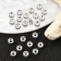 Латунные хрустальные бусины-разделители из цветка&nbsp;RB-D302-S