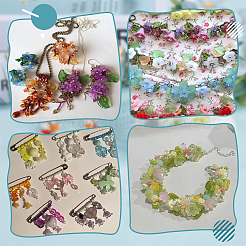 360 шт. двухцветные двухцветные непрозрачные акриловые колпачки для бусин&nbsp;OACR-SP0001-14