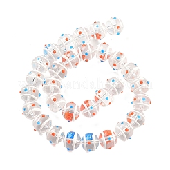 Vetro con fili di perle smaltate&nbsp;GLAA-M047-01E