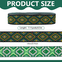 Этнический стиль цветочный узор вышивка полиэстеровые ленты&nbsp;OCOR-WH0104-23D