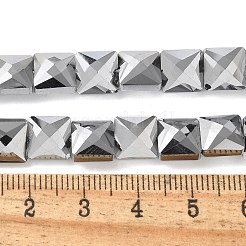 Стеклянные бусины с гальваническим покрытием &nbsp;EGLA-L045-B-FP02