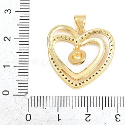 Pendentifs en laiton sertis de micro-pavés de zircone cubique sur le thème du football&nbsp;KK-A297-09B-G