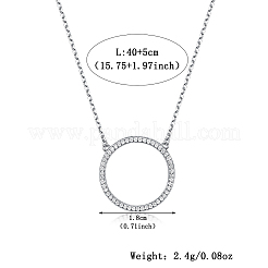 925 комплект из 15.75 кольца с подвеской и серьгами из стерлингового серебра с микропаве из прозрачных кубических цирконий для женщин IQ8256-4
