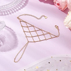 Латунные кабельные цепи кольца браслеты для женщин&nbsp;BJEW-JB11484-01