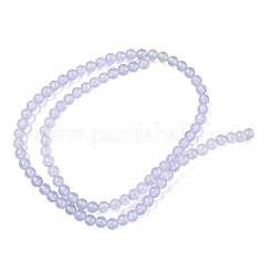 Gefärbt natürlichen weißen Jade Perlen Stränge&nbsp;GG-CBA9281-B01-4mm