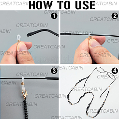 1шт полимерная глина со сплавом и кристаллами шейный ремешок для очков&nbsp;AJEW-CN0005-04A