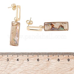 Clous d'oreilles avec pendentif en coquille&nbsp;EJEW-JE06948