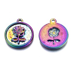 Supports pendentifs en alliage émail&nbsp;PALLOY-N163-004-NR