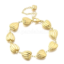 Браслеты из нержавеющей стали 304 для женщин BJEW-P354-04B-G