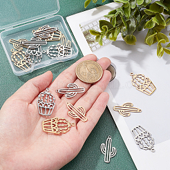 16 шт. 4 стиля ионного покрытия (IP) 201 подвески из нержавеющей стали&nbsp;STAS-DC0006-38