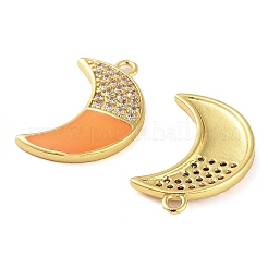 Латунные микропаве прозрачные подвески с фианитом KK-F871-04G