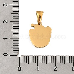 Подвески из нержавеющей стали 304 на рождественскую тематику STAS-R007-01U-G