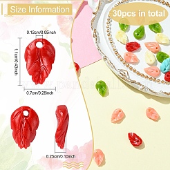 30 шт. подвески в виде листьев&nbsp;CORA-YW0001-02