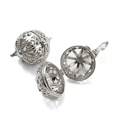 Латунные полые круглые подвески KK-P238-04P