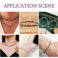 200 шт. 10-цветные синтетические бусины из императорской яшмы G-TA0002-49