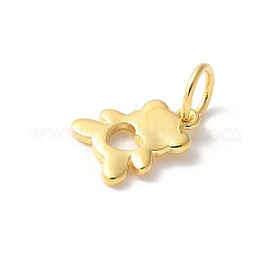 925 подвеска в виде полого сердца из стерлингового серебра в форме медведя STER-R012-01G