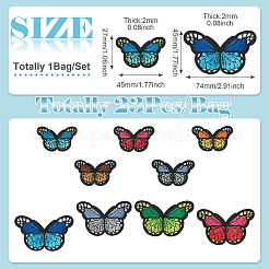 1 упаковка полиэстеровой ткани для вышивки с термоприклеиваемыми/пришивными заплатками&nbsp;DIY-TA0013-52