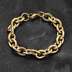Bracciali a catena in acciaio inossidabile 304 per donna&nbsp;BJEW-Q050-01C-G