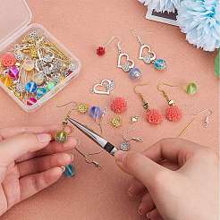 Набор для изготовления сережек в форме сердца своими руками DIY-SZ0007-66