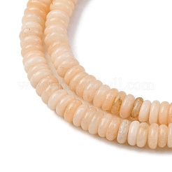 Нити бусин из натурального красного нефрита G-L624-H14-6x2mm