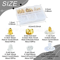 6 стиль латунный клатч-пуля клатч-пуля задняя часть серьги с подушечкой FIND-FS0003-08G