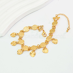 Регулируемые латунные старинные браслеты из монет&nbsp;VB5488