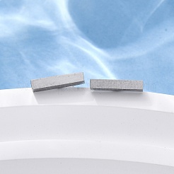 Устойчивые к потускнению кубовидные серьги-гвоздики из нержавеющей стали 304&nbsp;EJEW-O052-45P