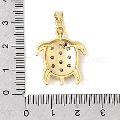Pendentifs en laiton zircon cubique transparent&nbsp;KK-A296-10A-G