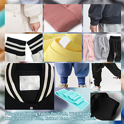 Ребристая ткань из полиэстера для манжет FIND-WH0032-59D