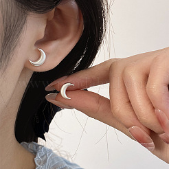 925 серьга из стерлингового серебра&nbsp;EJEW-C176-02MS