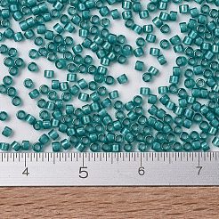 MIYUKIデリカビーズ  シリンダー  日本製シードビーズ  11/0  （db1782)ホワイトライニングティールab  1.3x1.6mm  穴：0.8mm  約10000個/袋  50 G /袋&nbsp;SEED-X0054-DB1782