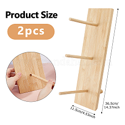 Présentoir à beignets en bois&nbsp;DJEW-WH0063-54