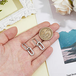 1 пара серег-колец из латуни с микропаве из прозрачных кубических цирконий&nbsp;EJEW-HS0001-11P