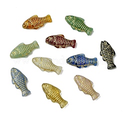 10шт 10 цвета бусины лэмпворк ручной работы LAMP-CJ0002-66