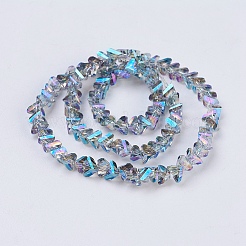 Стеклянные бусины с гальваническим покрытием &nbsp;EGLA-J145-6mm-FR03