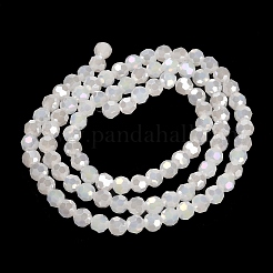 Стеклянные бусины с гальваническим покрытием &nbsp;EGLA-R017-6mm-1