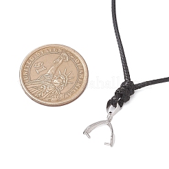 Fabrication de collier en cordon polyester ciré réglable&nbsp;AJEW-JB01308-02