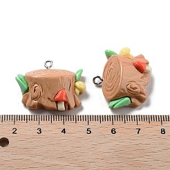 Pendentifs en résine opaque thème printemps&nbsp;LS-RESI-R444-04B
