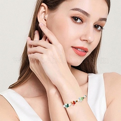 50 шт. Гальванические стеклянные бусины&nbsp;EGLA-YW0005-52