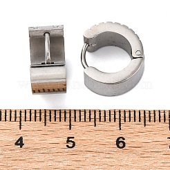 Серьги-кольца из нержавеющей стали 304 с эффектом полировки EJEW-M001-16P