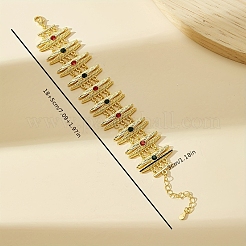 Браслеты-цепочки из сплава с микропаве из кубических цирконий для женщин&nbsp;AN7540