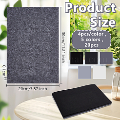 20шт шерстяной фетр&nbsp;DIY-WH0888-835C